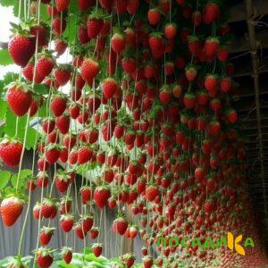 Клубника ампельная Анастасия купить по цене от 370р. в интернет-магазине «Посадика» с доставкой почтой в в Оленегорске и по всей России – [изображение №1].