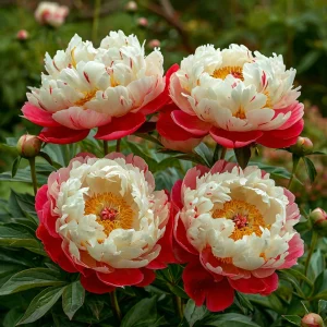 Пион Коралловый Каскад купить по цене от 490р. в интернет-магазине «Посадика» с доставкой почтой в в Оленегорске и по всей России – [изображение №1].