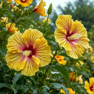 Гибискус Свит Соната купить по цене от 249р. в интернет-магазине «Посадика» с доставкой почтой в в Оленегорске и по всей России – [изображение №1].