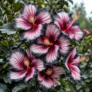 Гибискус садовый Самер Бридж купить по цене от 306р. в интернет-магазине «Посадика» с доставкой почтой в в Оленегорске и по всей России – [изображение №1].