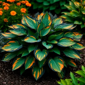 Хоста Бархатный Полог купить по цене от 560р. в интернет-магазине «Посадика» с доставкой почтой в в Оленегорске и по всей России – [изображение №1].