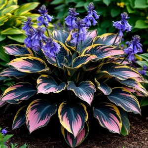 Хоста Пайн Эхо купить по цене от 699р. в интернет-магазине «Посадика» с доставкой почтой в в Оленегорске и по всей России – [изображение №1].