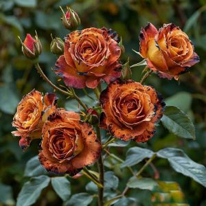 Роза плетистая Оранжевый Бриллиант купить по цене от 450р. в интернет-магазине «Посадика» с доставкой почтой в в Оленегорске и по всей России – [изображение №1].